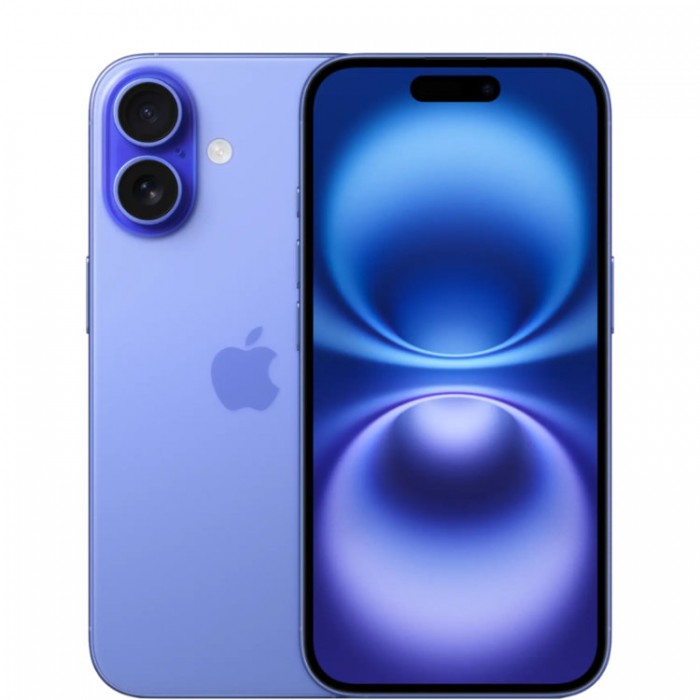Apple iPhone 16 128 Гб Ультрамарин (Ultramarine) SIM+eSIM Смартфон