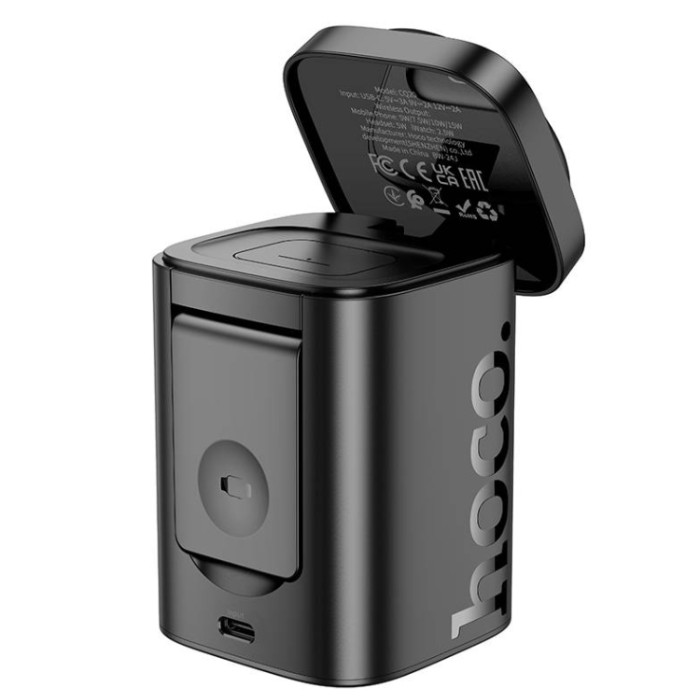 Hoco CQ20 Clever 3-in-1 Desktop Folding Wireless Fast Charher Беспроводное зарядное устройство