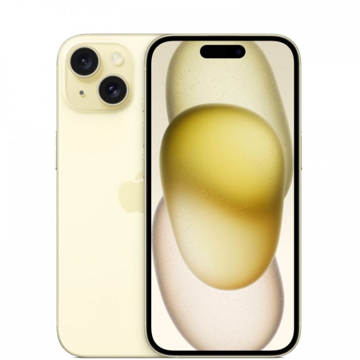 Apple iPhone 15 128 Гб Желтый (Yellow) SIM+eSIM Смартфон