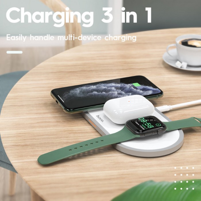 Hoco CW24 Handsome 3-in-1 Wireless Charger Беспроводное зарядное устройство