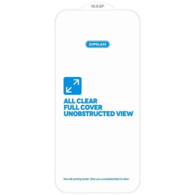 SUPGLASS SG-03 Transparent Glass with Easy Installation Kit (6.3&quot;) Защитное стекло для iPhone 17 / 16 Pro