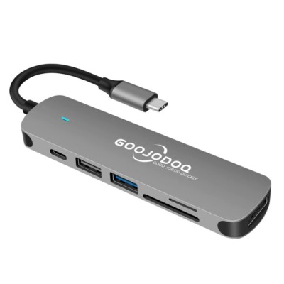 GoojoDoq H36 USB-C HUB 6-in-1 (HDMI, SD, TF, USB-A, PD) Адаптер