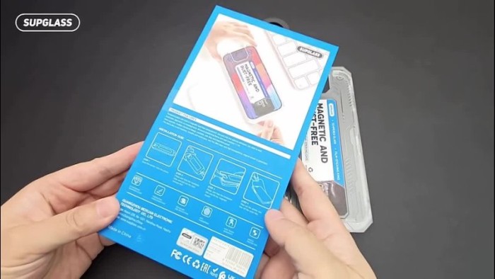 SUPGLASS SG-03 Transparent Glass with Easy Installation Kit Защитное стекло для iPhone 16 Pro Max