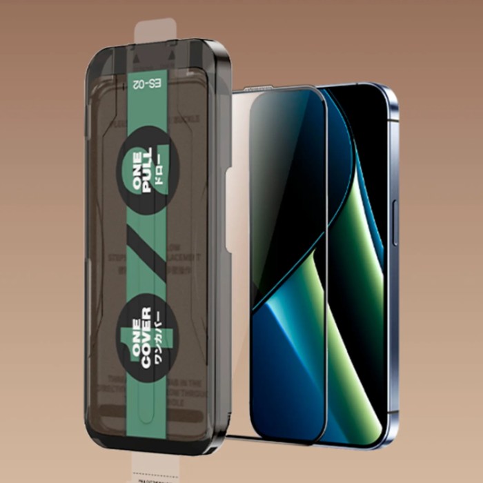 Remax Glass ES-02 Easy to Stick Anti-SPY Защитное стекло антишпион для iPhone 17 Pro Max