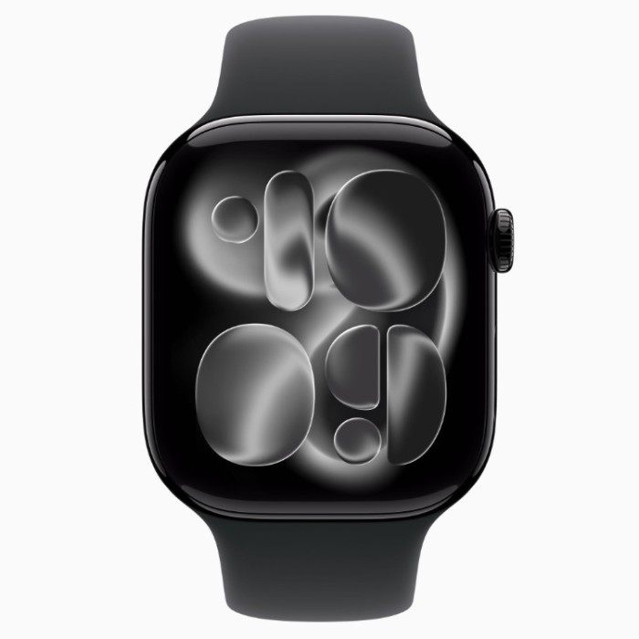 Apple Watch Series 11, 46 мм (MFD74) Умные часы Корпус из титана золотого цвета, миланский браслет золотого цвета S/M