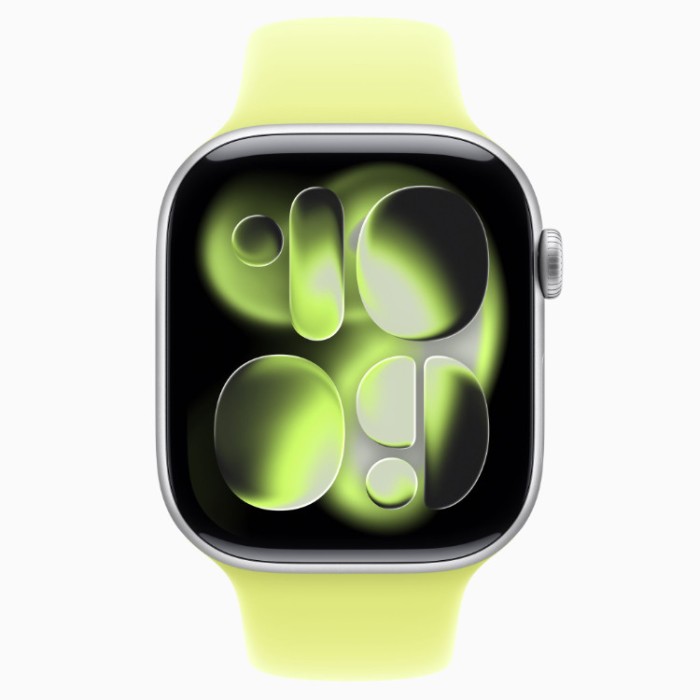 Apple Watch Series 11, 46 мм (MFD74) Умные часы Корпус из титана золотого цвета, миланский браслет золотого цвета S/M