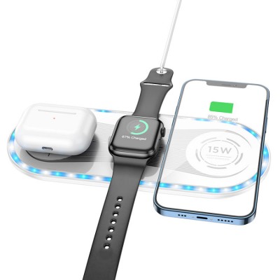 Borofone BQ14 Absolute 3 in 1 (22,5 Вт) Беспроводное зарядное устройство