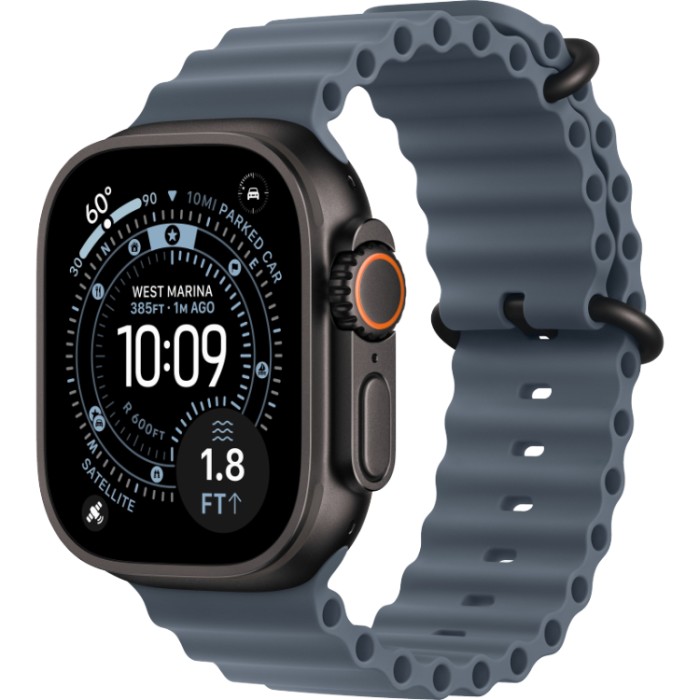 Apple Watch Ultra 3, 49 мм, GPS + Cellular (MEWW4) Умные часы корпус из Натурального титана, ремешок Milanese Loop цвета натуральный титан размер S