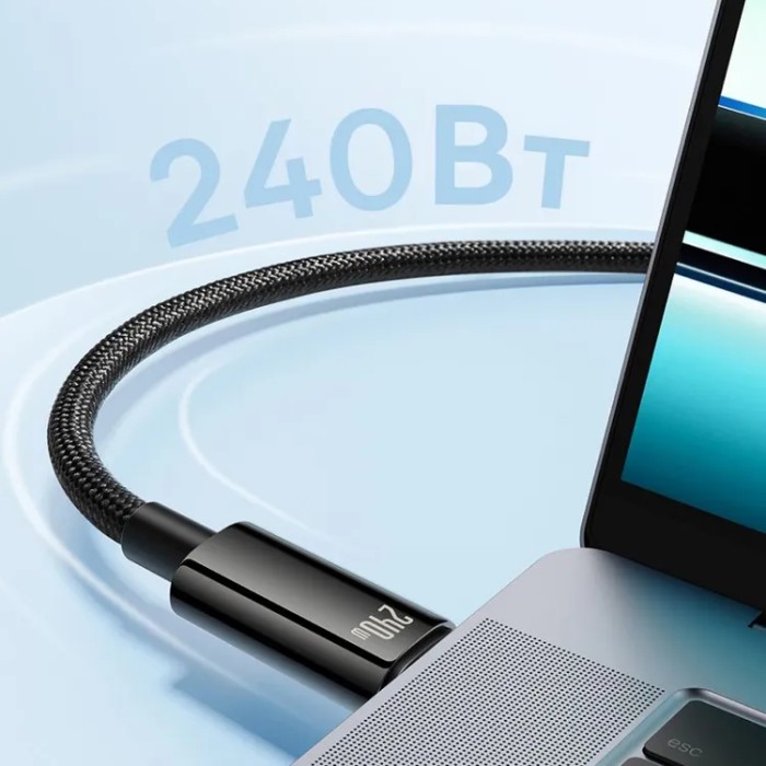 Baseus Tungsten Gold Series USB Type-C - USB Type-C 240 Вт (1 м) Кабель