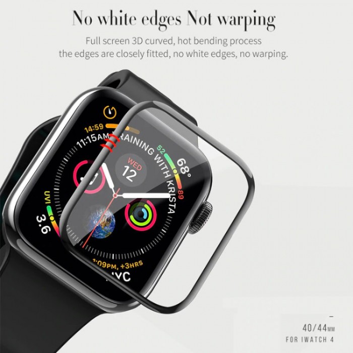 COTEetCI UV Curved Glass (UV клей + лампа) Стекло защитное для Apple Watch 9 / 8 / 7 (41 мм)