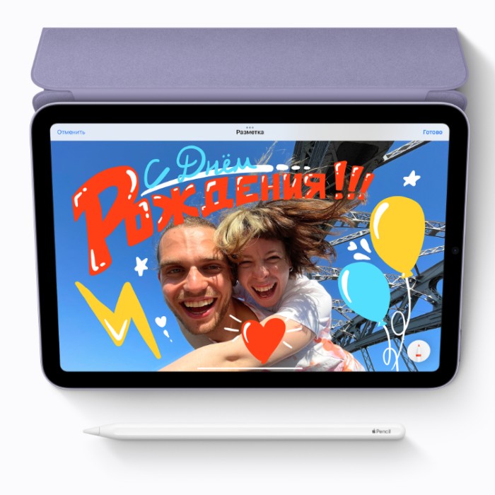 Apple iPad Mini 8,3" (2024) (MXN83) 8,3" Wi-Fi 128 Гб Сияющая звезда (Starlight) Планшет