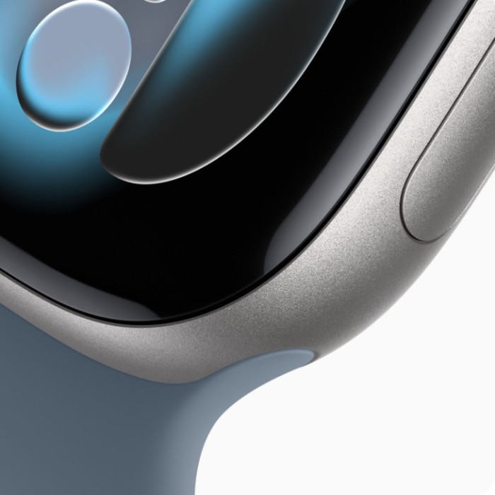 Apple Watch Series 11, 46 мм, Умные часы Корпус из алюминия Серебристый, спортивный ремешок Фиолетовый туман M/L