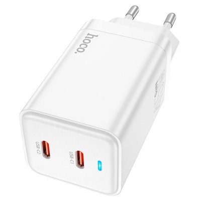 Hoco N23 (2*USB Type-C PD) 45W + QC 3.0 (45 Вт) Сетевое зарядное устройство