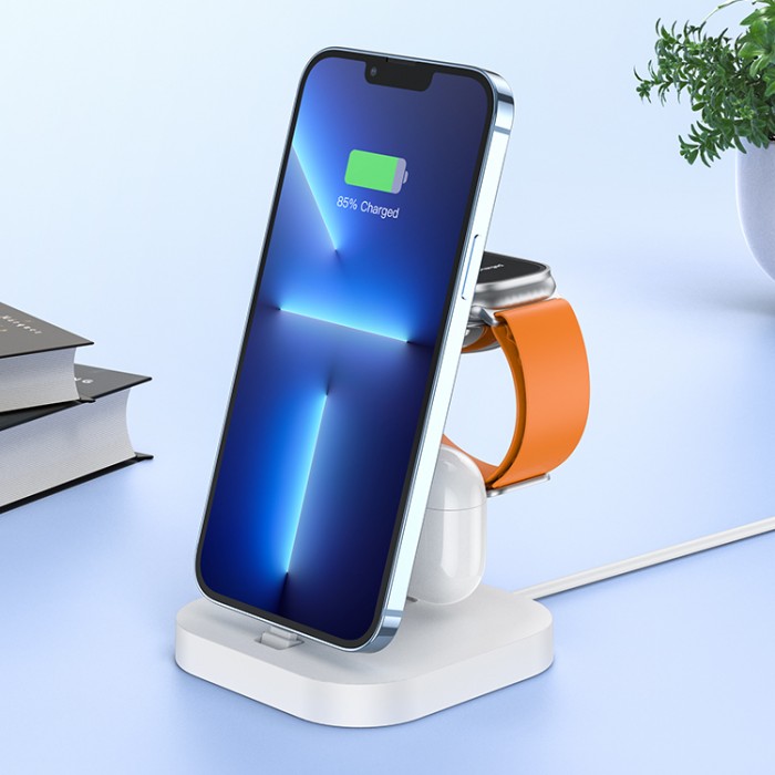 Hoco CW43 Graceful 3-in-1 Wireless Charger Беспроводное зарядное устройство