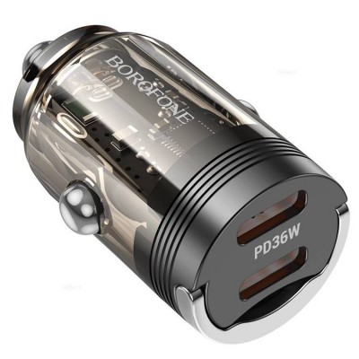 Borofone BZ29B Outstanding 2xUSB-C PD36W Автомобильное зарядное устройство