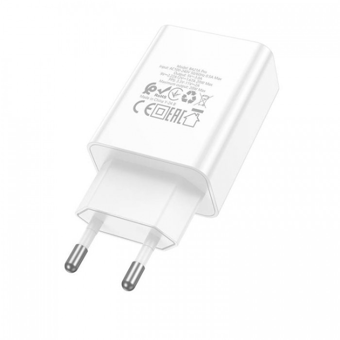 Borofone BA21A Pro Long PD 20W PD3.0 Type-C (20 Вт) Сетевое зарядное устройство