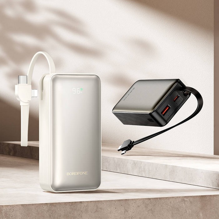 Borofone BJ77 22.5W+PD20W with cable Power Bank USB-C/Lightning (10 000 мАч) Внешний аккумулятор