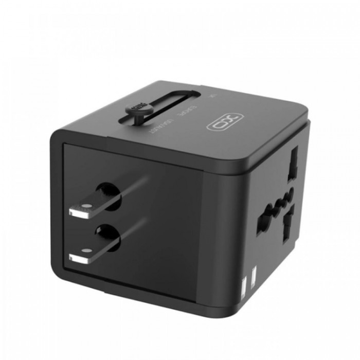 XO WL01 (UK, EU, US) 2USB 6A Универсальное сетевое зарядное устройство