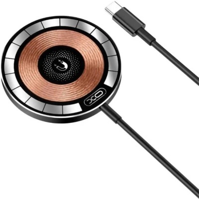 XO WX031 15W Clear Magnetic Wireless Charger Беспроводное зарядное устройство с поддержкой MagSafe