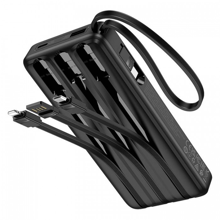 Hoco J146 with 4 cables power bank (10 000 мАч) Внешний аккумулятор