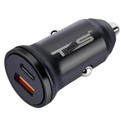 TDS TS-CAU39 PD20W+QC3.0 3000mA USB+USB-C Автомобильное зарядное устройство