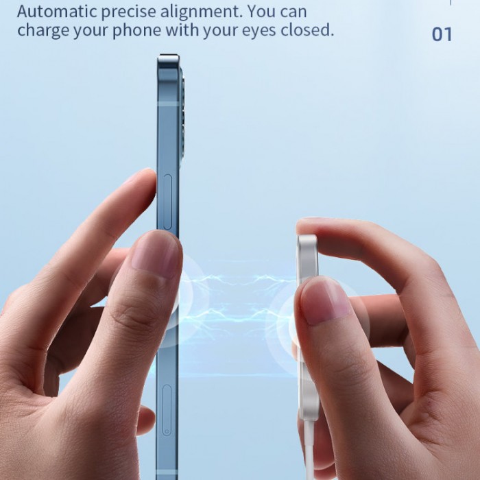 Hoco CW30 Pro Magnetic Wireless Charger Беспроводное зарядное устройство с поддержкой MagSafe