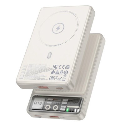Hoco Q18 Tourer MagSafe wireless charging mobile power bank 22.5W (10 000 мАч) Внешний аккумулятор