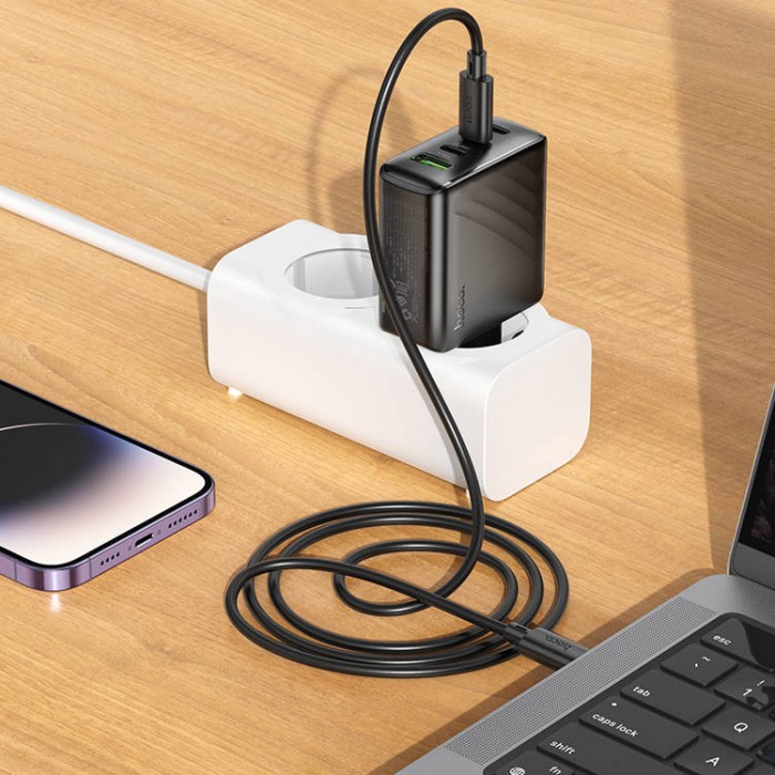 Hoco CS27A 3PD 67W + QC3.0 USB+3*Type-C (67Вт) Сетевое зарядное устройство