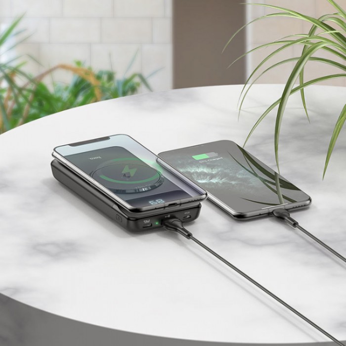 Hoco J76 Bobby PD20W QC3.0 wireless charging mobile power bank (10 000 мАч) Внешний аккумулятор