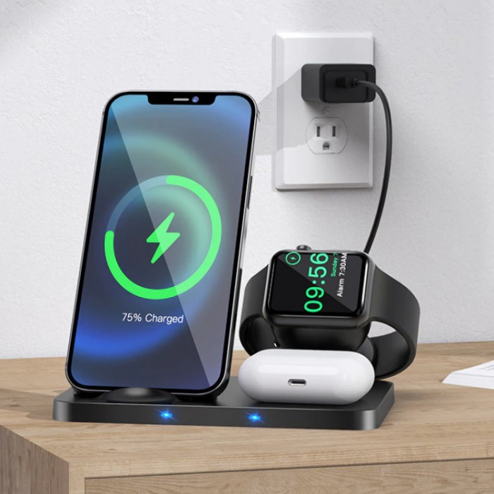Hoco CW33 Wisdom 3-in-1 Wireless Charger Беспроводное зарядное устройство