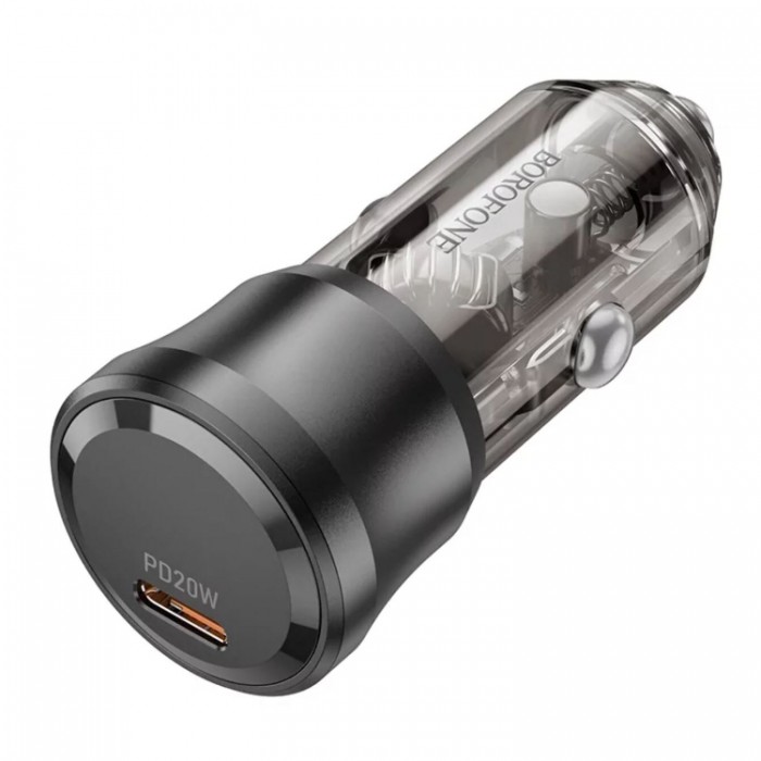 Borofone BZ24 Clever USB-С PD20W + Кабель USB-C-Lightning Автомобильное зарядное устройство