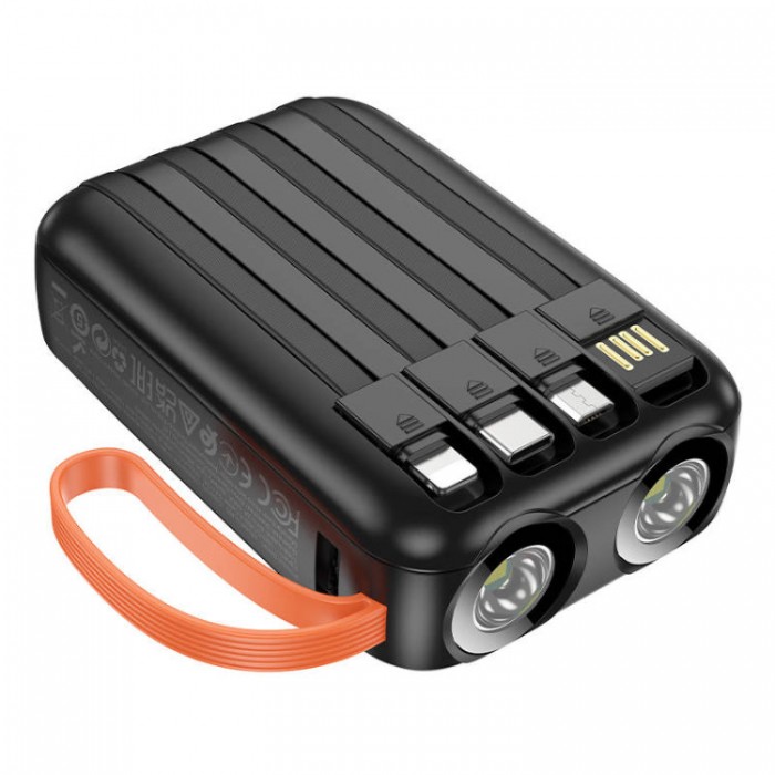 Borofone BJ60 Rapid USB+Lightning+microUSB+Type-C (10 000 мАч) Внешний аккумулятор