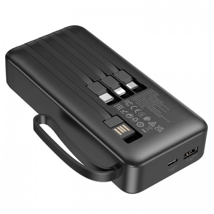 Borofone BJ53A Power four-cable USB+Lightning+microUSB+Type-C (20 000 мАч) Внешний аккумулятор