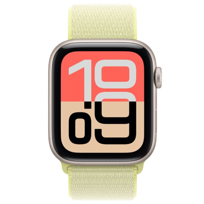 Apple Watch SE 3, 44 мм, Умные часы Корпус из алюминия цвета Сияющая звезда, спортивный ремешок Сияющая звезда