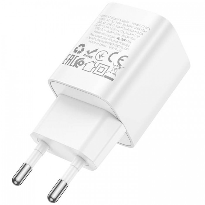 Hoco C148A PD 30W PD 3.0 Type-C (30 Вт) Сетевое зарядное устройство