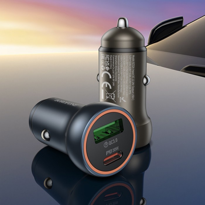 Borofone BZ32A Fresh PD30W+QC3.0 30W Автомобильное зарядное устройство