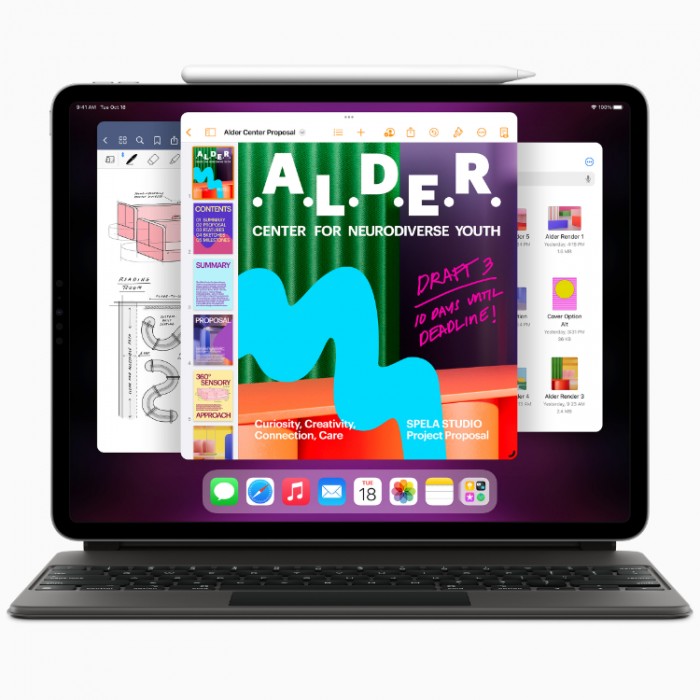 Apple iPad Pro 12,9" (2022) (MP603) M2 Wi-Fi + Cellular 256 Гб Серый космос (Space Gray)