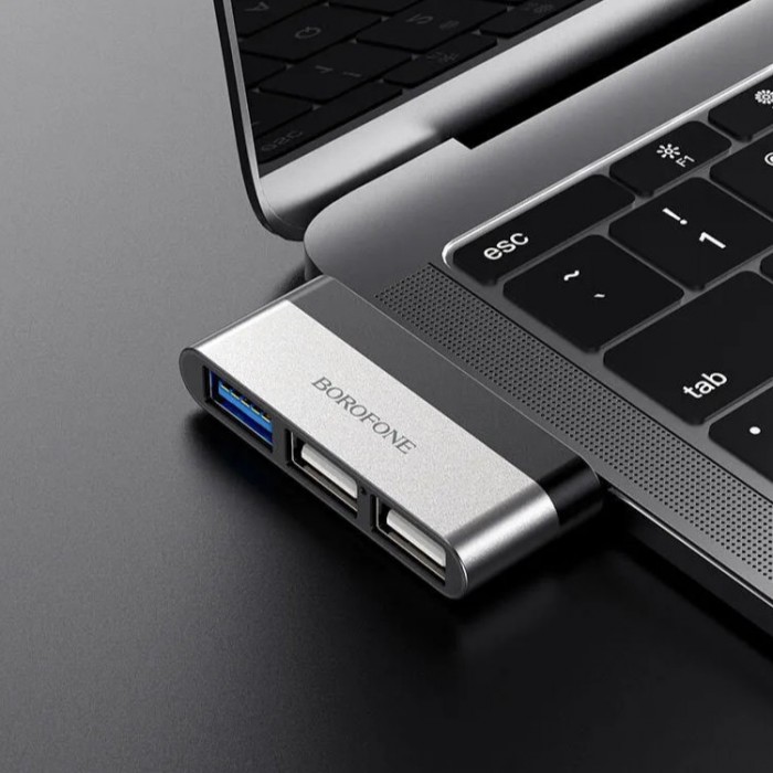 Borofone DH1 USB-C на USB3.0+2xUSB2.0 Адаптер