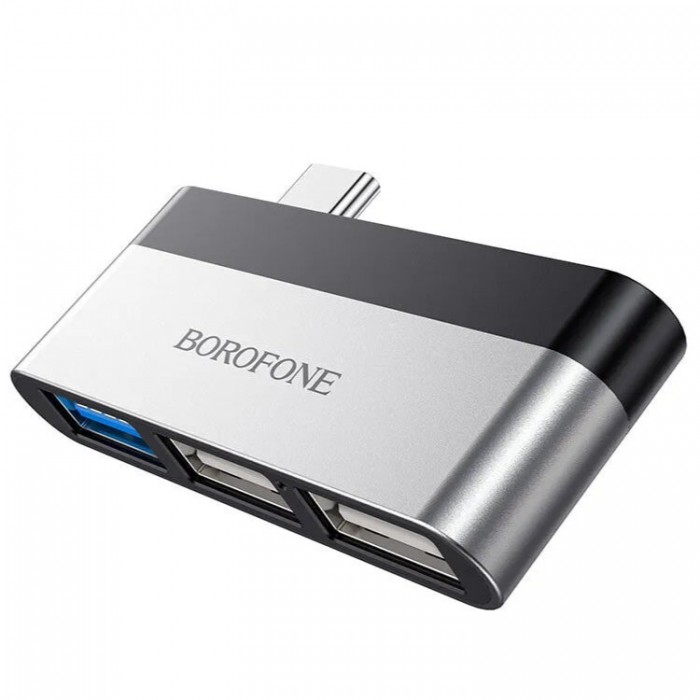 Borofone DH1 USB-C на USB3.0+2xUSB2.0 Адаптер