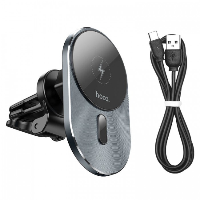 Hoco CA91 Magic Car Wireless Charger Беспроводное зарядное устройство-автодержатель с поддержкой MagSafe
