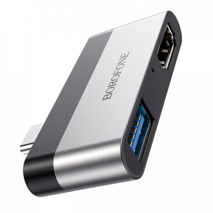Borofone DH2 USB-C на USB3.0+HDMI Адаптер